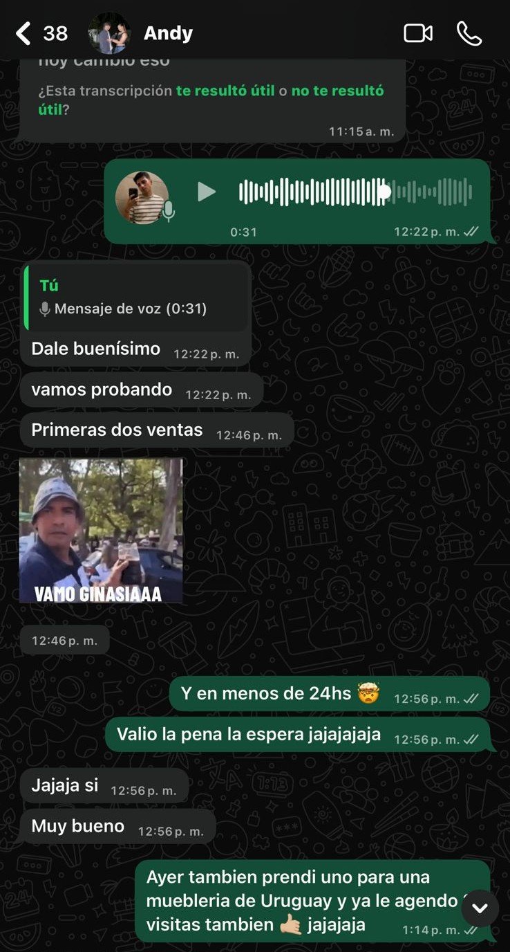 Testimonio Andy ventas